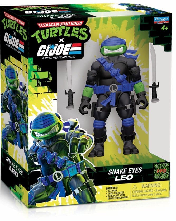 Tortues Ninja x G.I. Joe Crossover Classics figurine Leonardo x Snake Eyes 12 cm