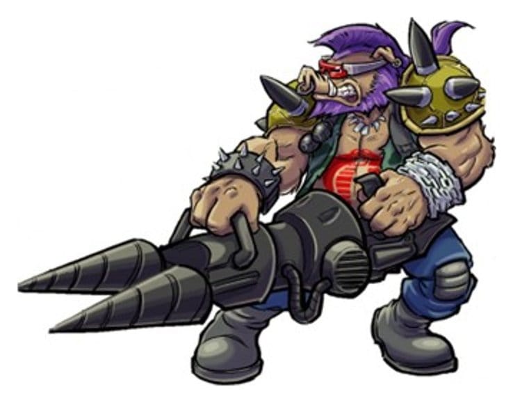 Tortues Ninja x G.I. Joe Crossover Classics figurine Rocksteady x Dreadnok Buzzer 12 cm