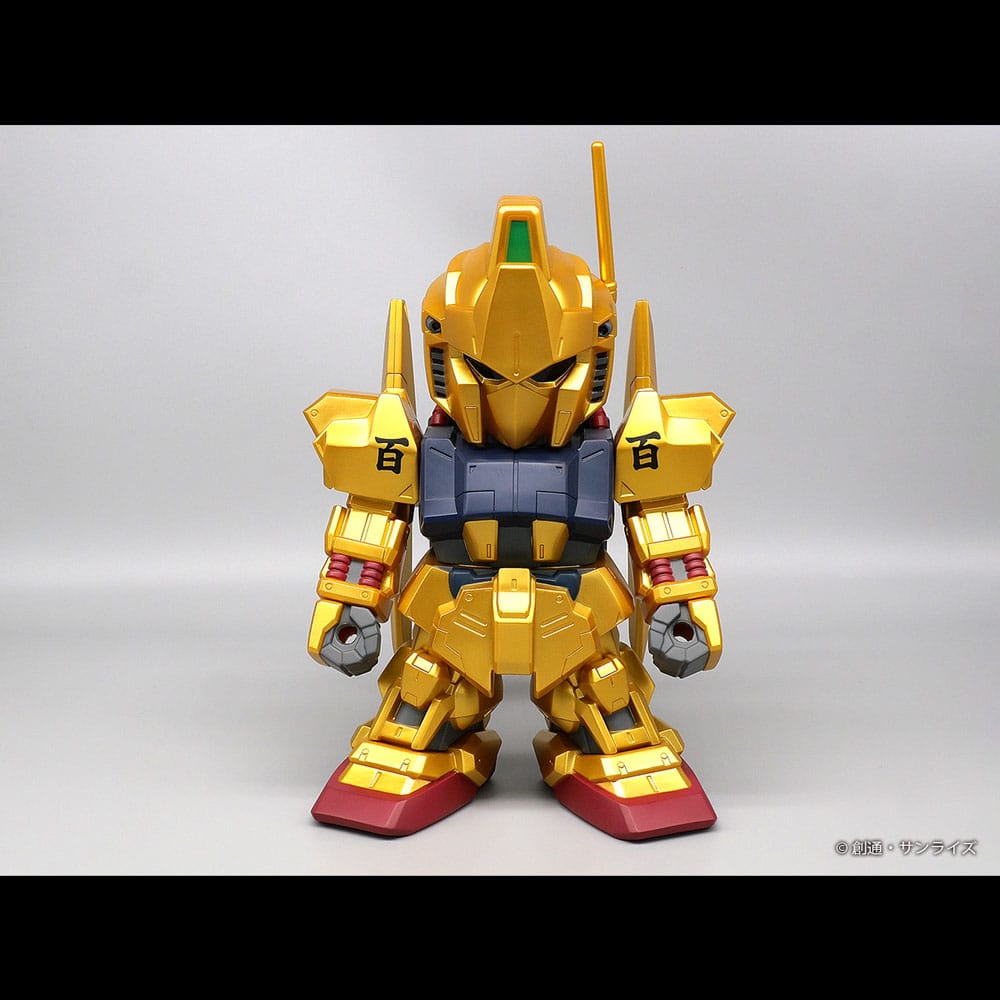 Mobile Suit Gundam figurine vinyle Jumbo Sofbi Hyakushiki Gold Ver. 30 cm
