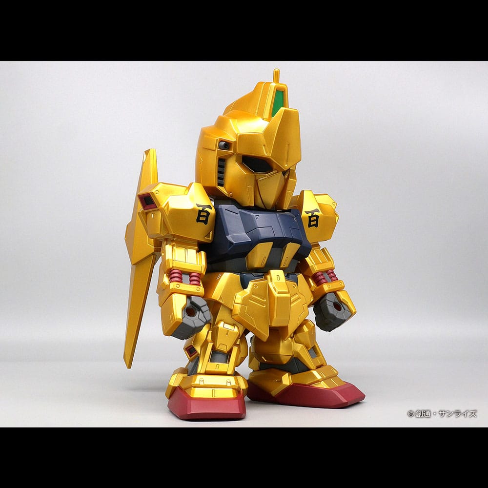 Mobile Suit Gundam figurine vinyle Jumbo Sofbi Hyakushiki Gold Ver. 30 cm