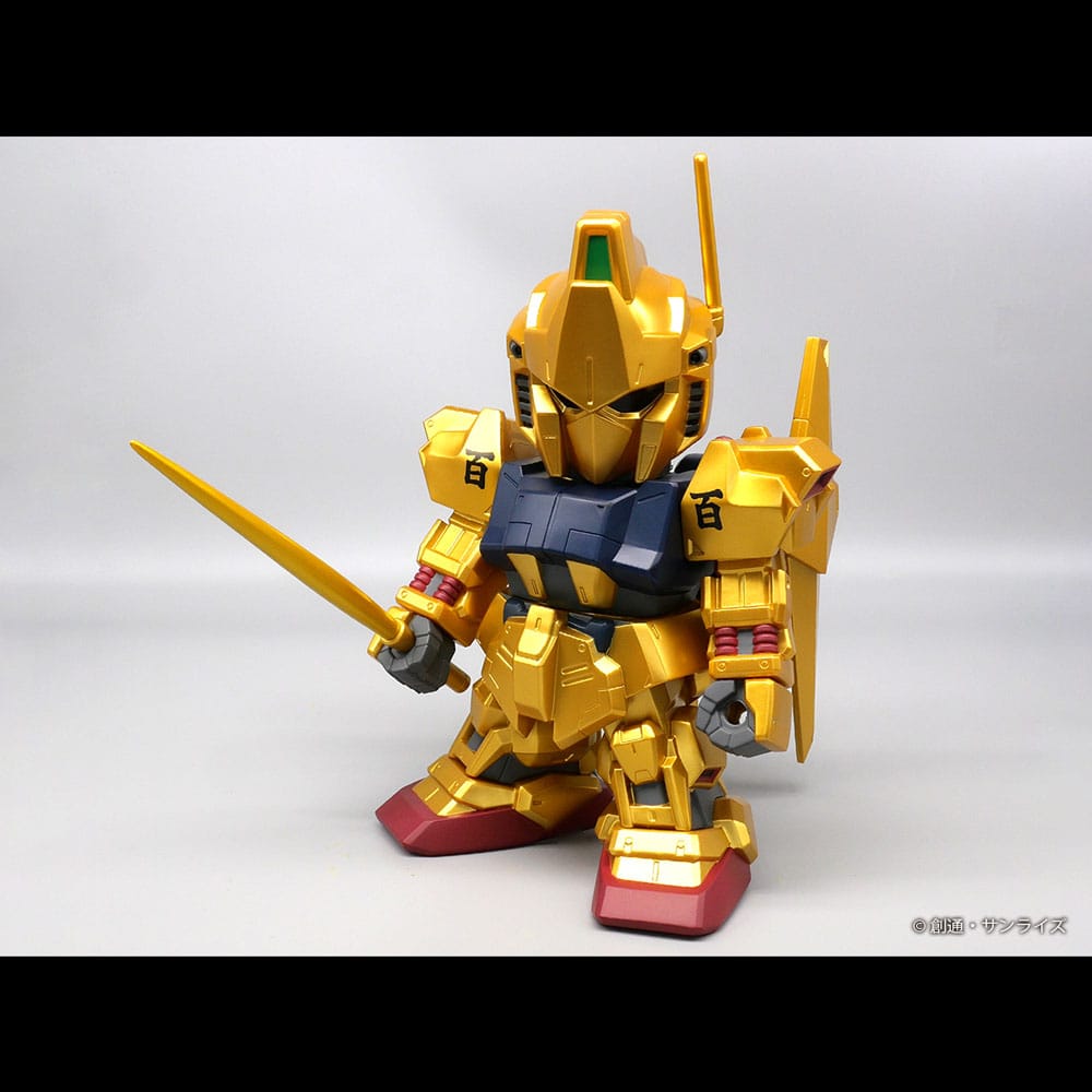 Mobile Suit Gundam figurine vinyle Jumbo Sofbi Hyakushiki Gold Ver. 30 cm