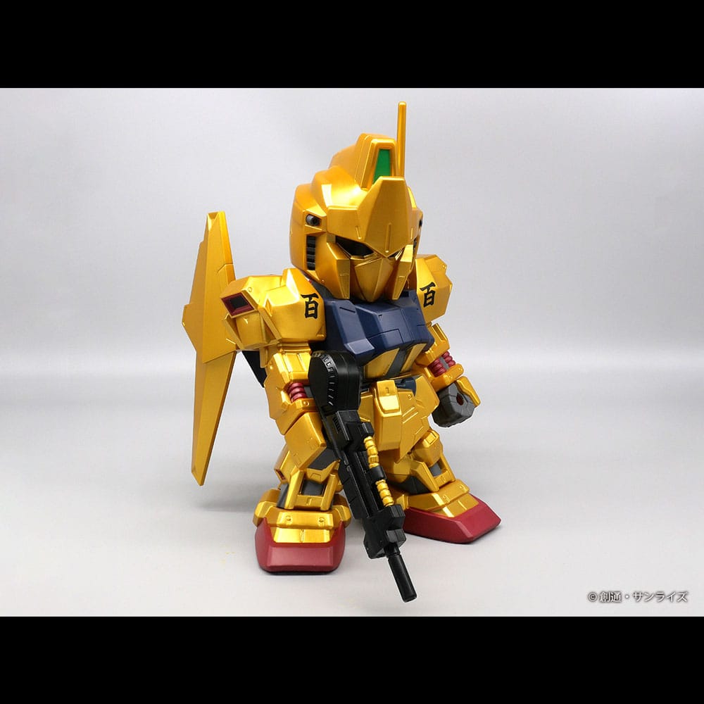 Mobile Suit Gundam figurine vinyle Jumbo Sofbi Hyakushiki Gold Ver. 30 cm