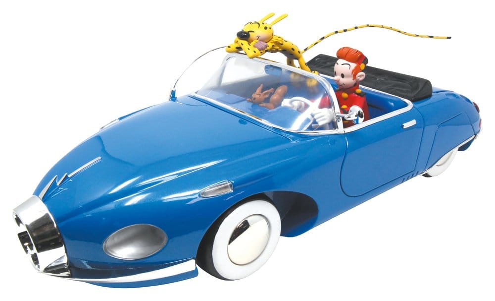 Spirou et Fantasio Resin statuette 1/10 Spirou, le Marsupilami et Spip dans la Turbotraction