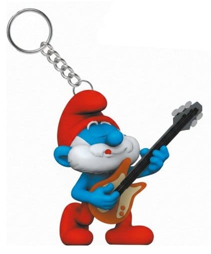 Les Schtroumpfs Porte-clés Grand Schtroumpf à la guitare