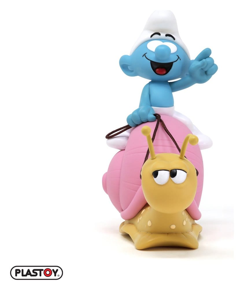 Les Schtroumpfs: Tirelire Smurf on a Snail's Back 19 cm