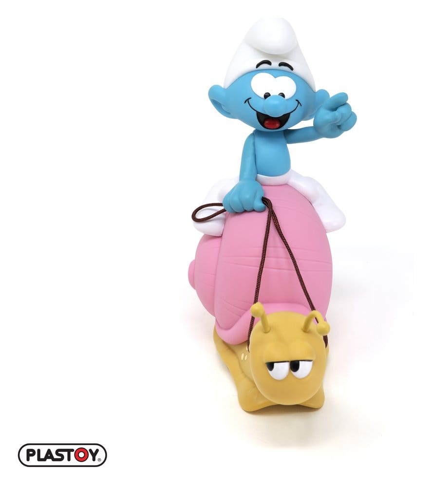 Les Schtroumpfs: Tirelire Smurf on a Snail's Back 19 cm