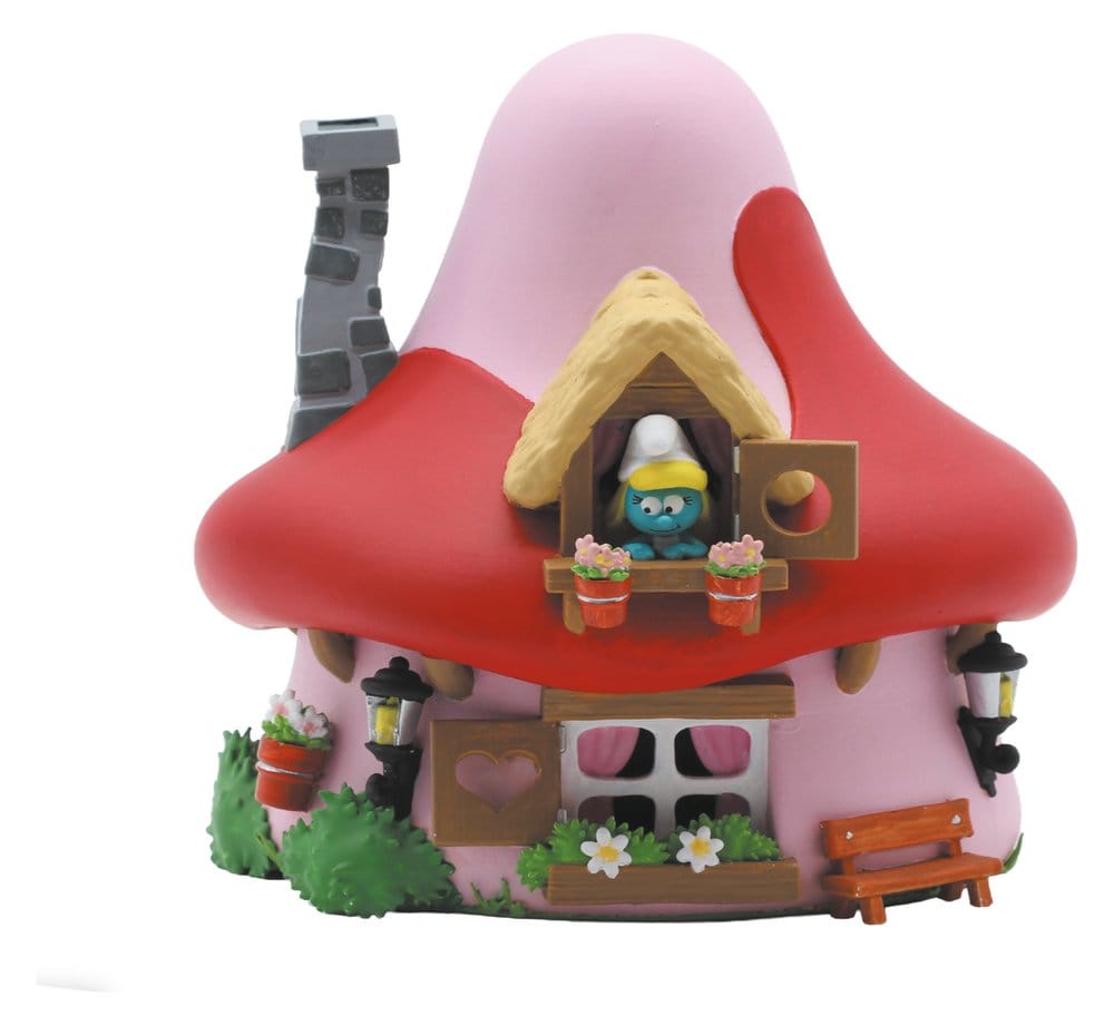 Les Schtroumpfs: Tirelire Mushroom House Smurfette 15 cm