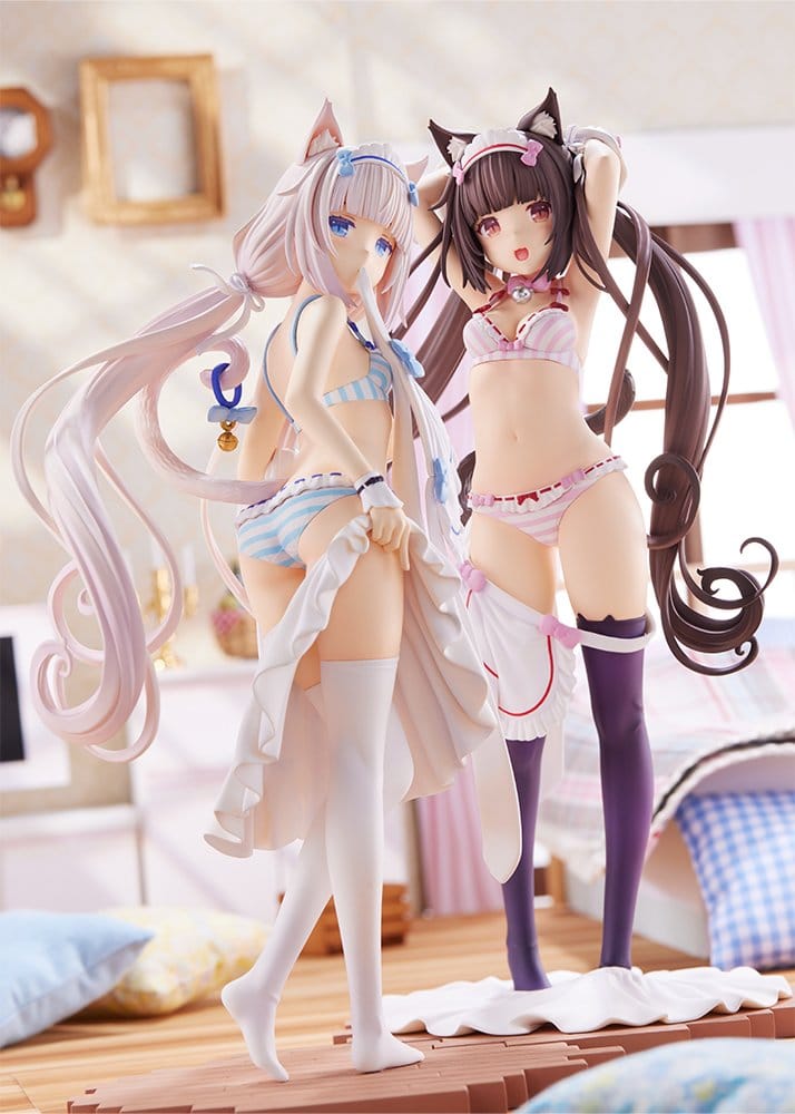 Nekopara figurine PVC 1/7 Vanilla Dress up time 24 cm