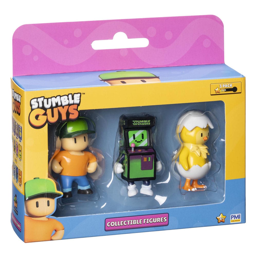 Stumble Guys : Wave 2 Boîte de 3 figurines à collectionner Assortiment