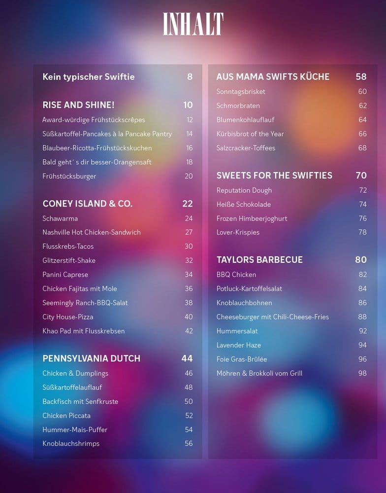 Taylor's Kitchen: The Ultimate Swiftie Cookbook *ALLEMAND*