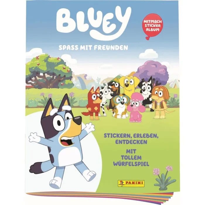 Bluey Spaß mit Freunden Sticker Collection album pour stickers *ALLEMAND*