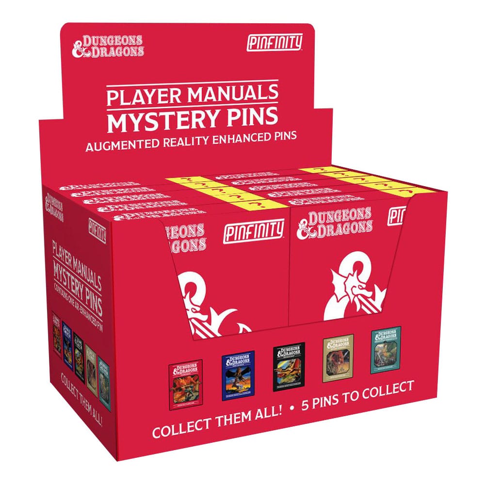 Dungeons & Dragons assortiment pin's Blind Box Mystery Pins Player Manuals (10)