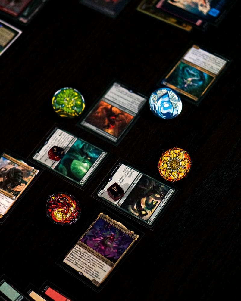 Magic: The Gathering assortiment pin's Blind Box Mystery Pins Stained Glass Lands (10)