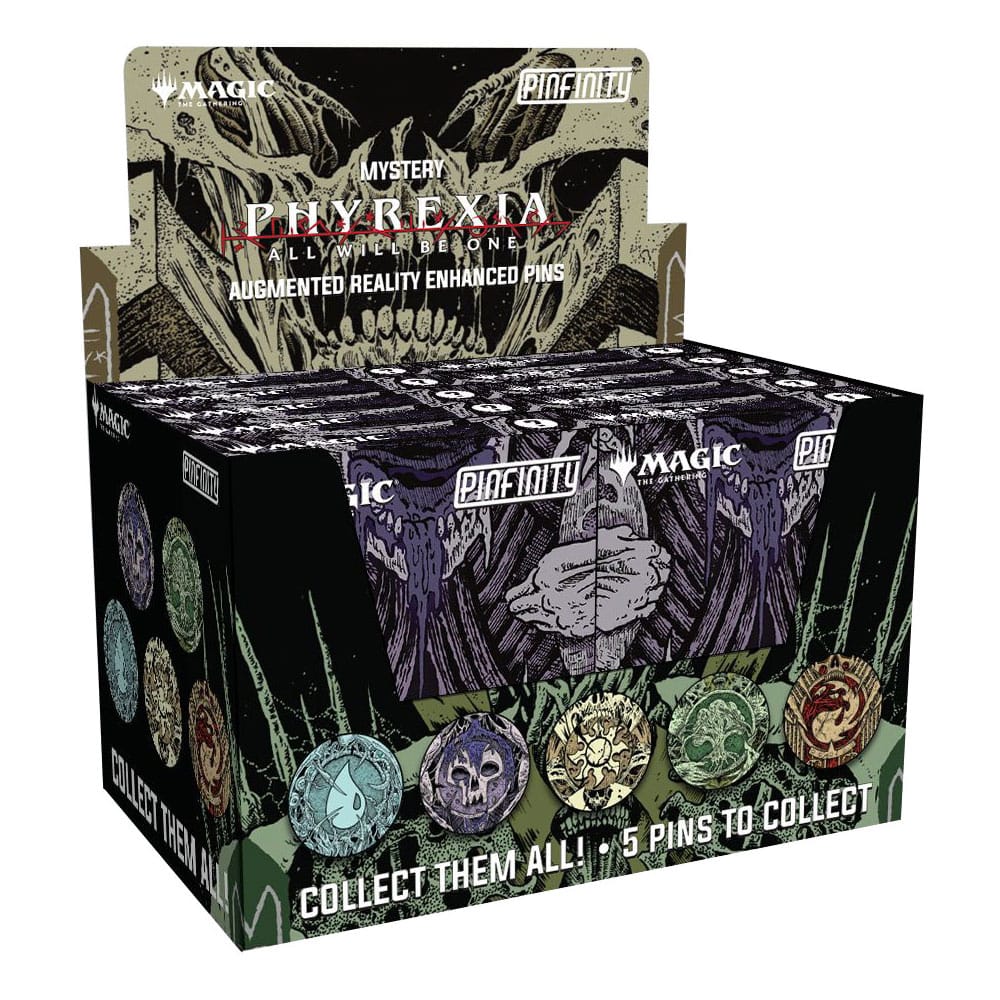 Magic: The Gathering assortiment pin's Blind Box Mystery Pins Phyrexia Infected Lands (10)