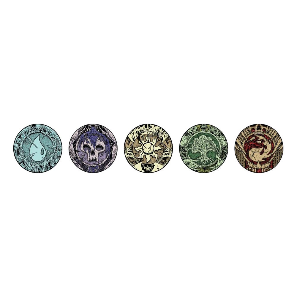 Magic: The Gathering assortiment pin's Blind Box Mystery Pins Phyrexia Infected Lands (10)