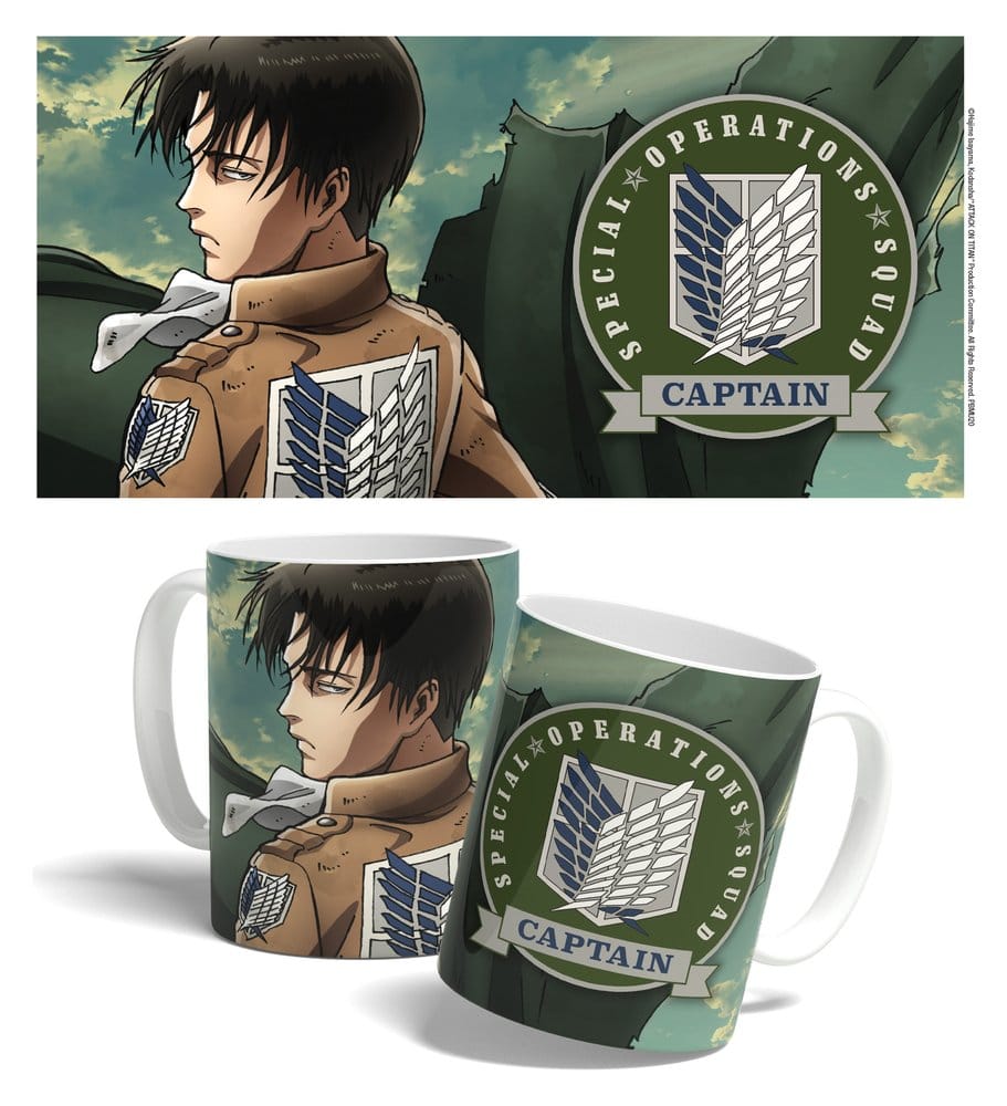 Attack on Titan mug Levi Squad Captain 325 ml