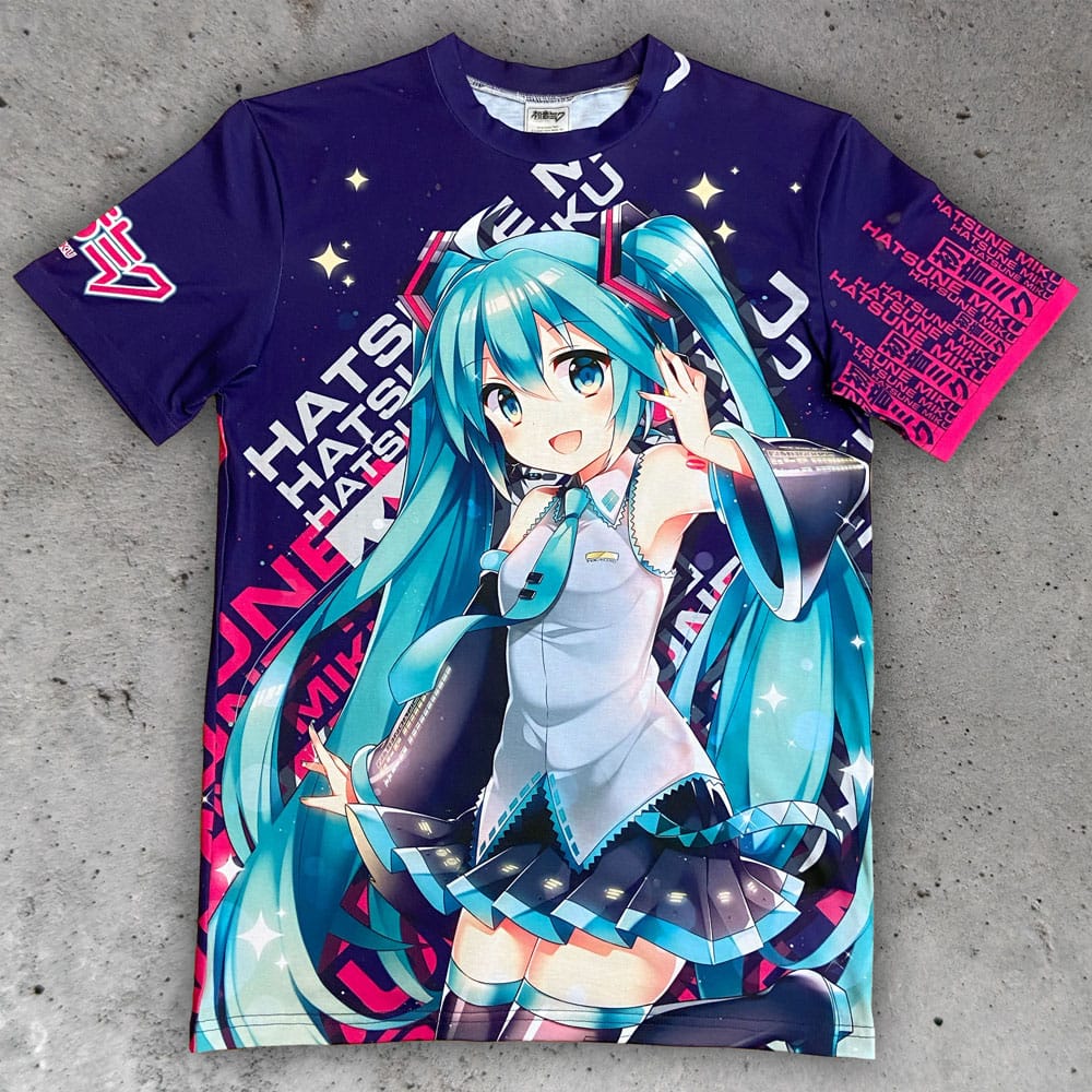 Hatsune Miku T-Shirt Expressive Vibes (XL)
