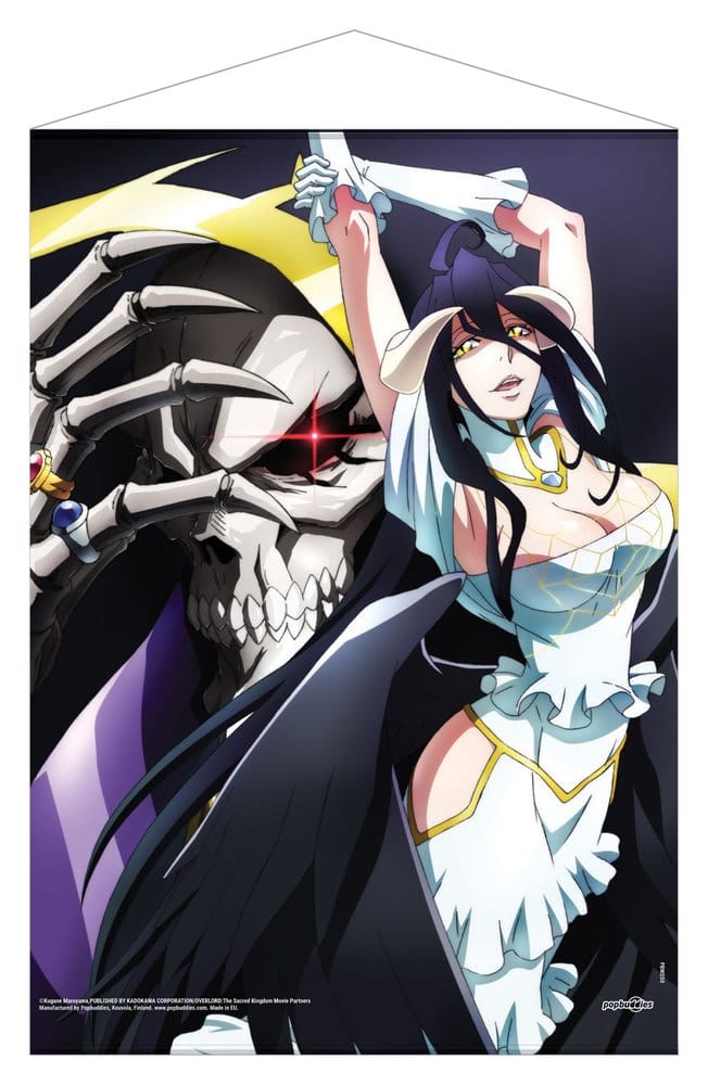 Overlord wallscroll Ainz Ooal Gown & Albedo 50 x 70 cm