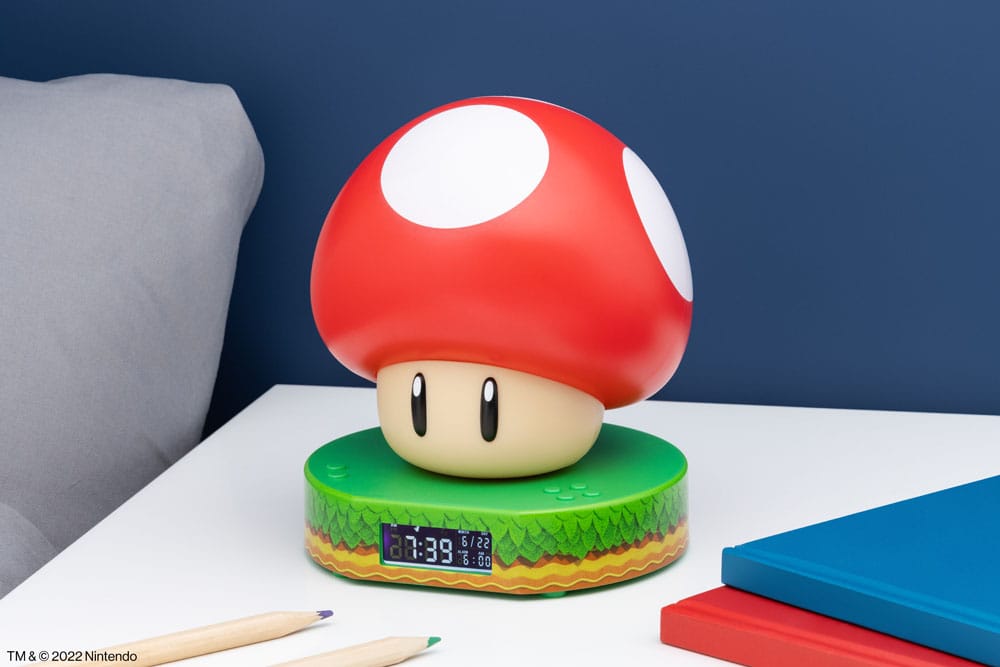 Super Mario réveil lumineux Super Mushroom