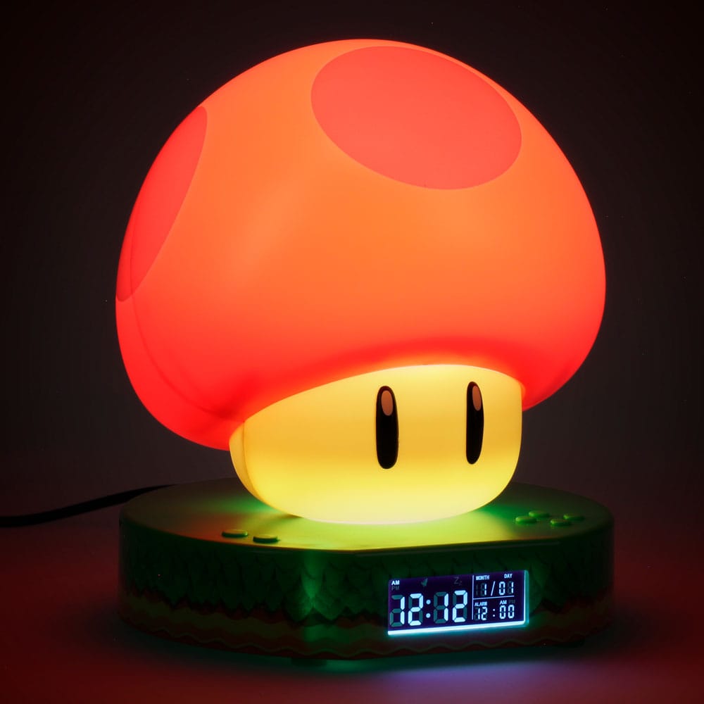 Super Mario réveil lumineux Super Mushroom
