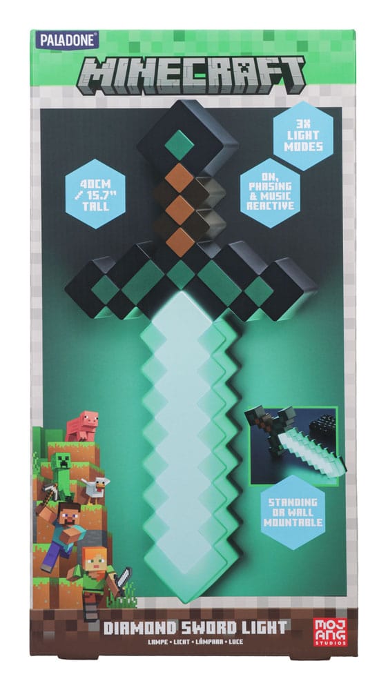 Minecraft lampe Épée en diamant 40 cm