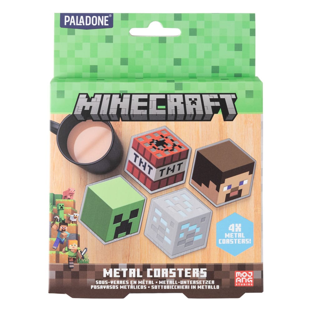 Minecraft pack 4 sous-verres