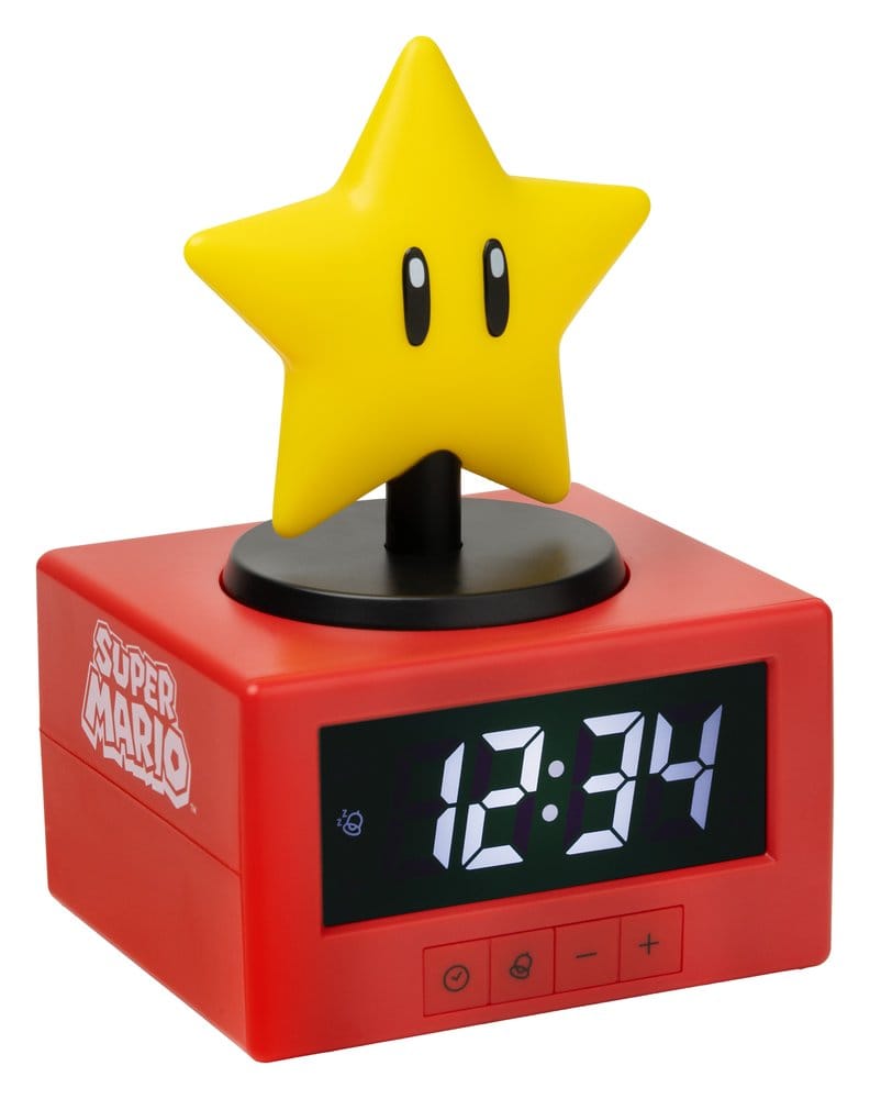 Super Mario Icon réveil Super Star 15 cm