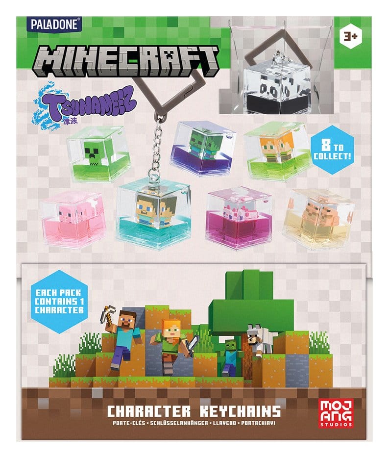 Minecraft blind box assortiment Bobbin porte-clés (25)