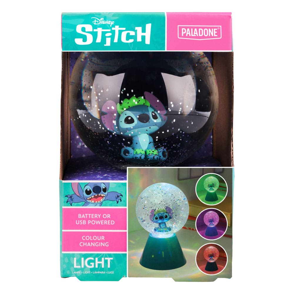 Lilo & Stitch lampe LED Stitch Glitter Ball 17 cm