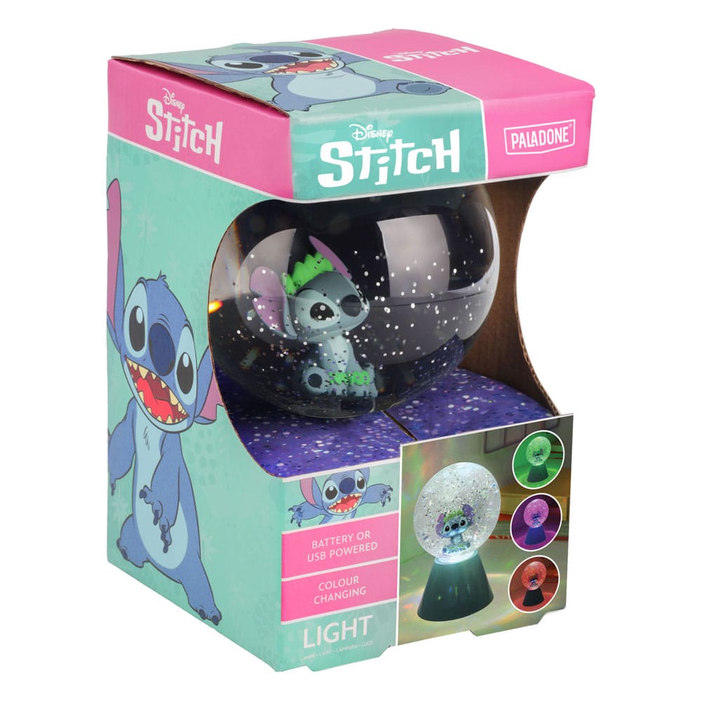Lilo & Stitch lampe LED Stitch Glitter Ball 17 cm