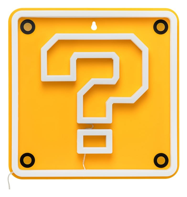 Super Mario lampe murale LED Neon Question Block 24 x 24 cm