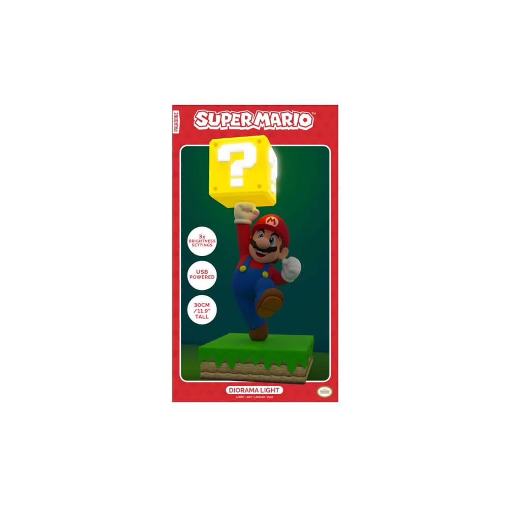 Super Mario lampe diorama Mario