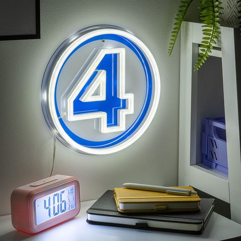 Fantastic Four Lampe murale LED Logo Neon