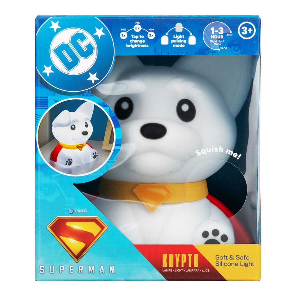 DC Comics lampe Squishy Glo Superman Krypto 17 cm