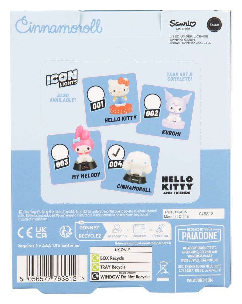 Sanrio lampe Icon Cinnamoroll 9 cm