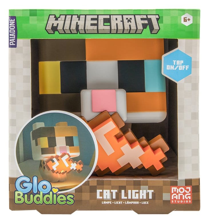 Minecraft lampe GloBuddies Cat 15 cm
