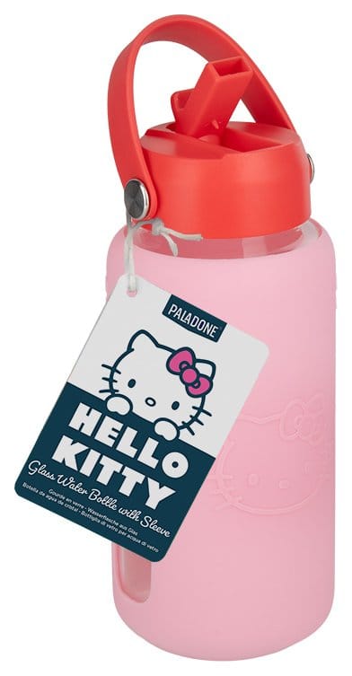 Sanrio bouteille d'eau en verre Hello Kitty avec manchon