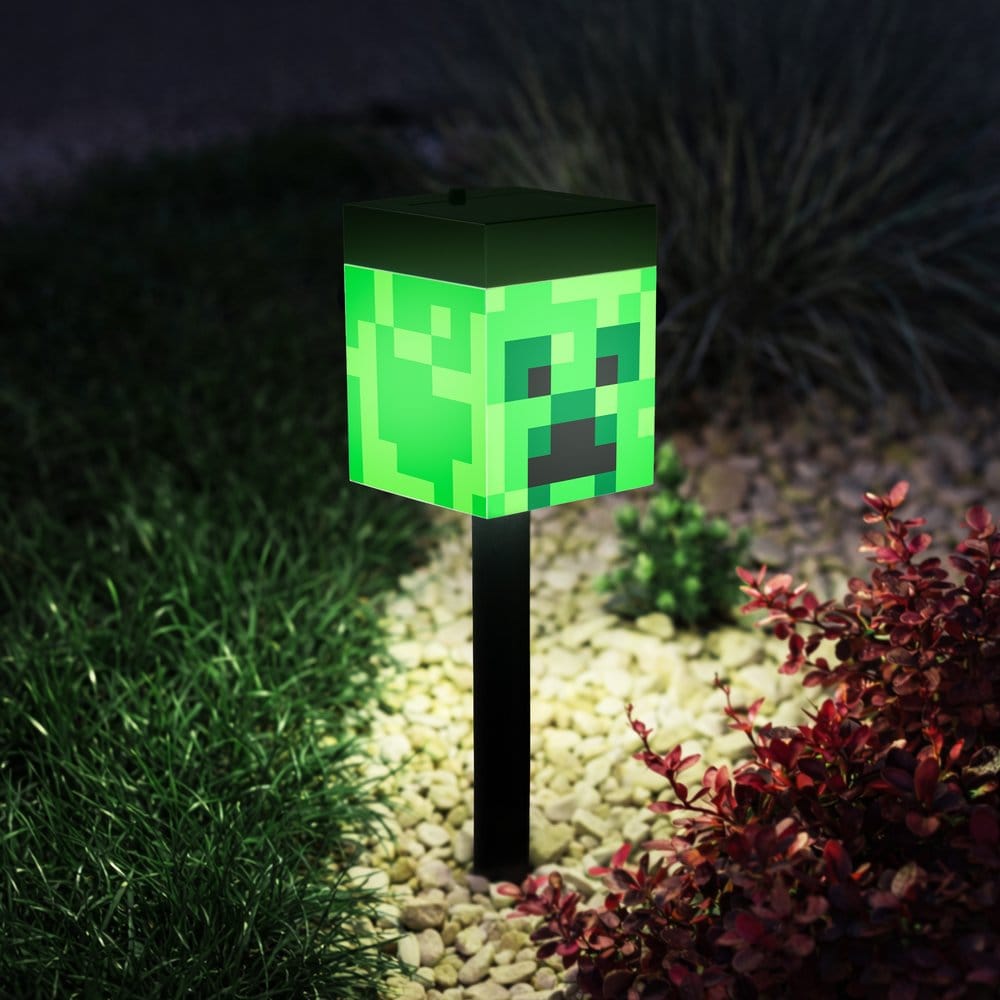 Minecraft lanterne solaire à piquet LunaGlo Creeper