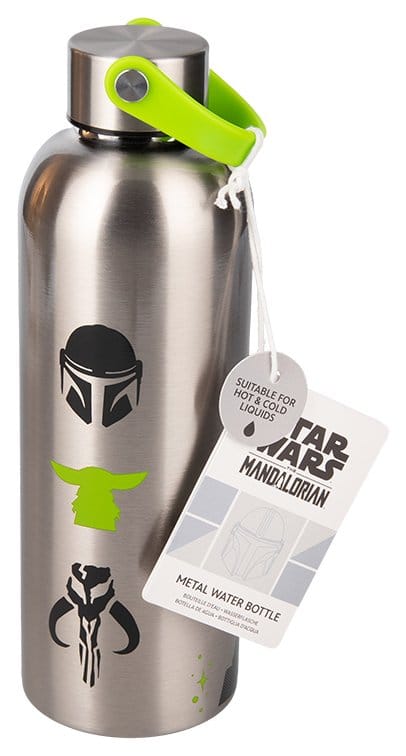 The Mandalorian bouteille d'eau en métal Mandalorian & Grogu