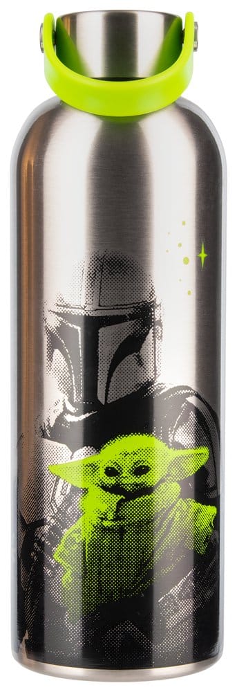 The Mandalorian bouteille d'eau en métal Mandalorian & Grogu
