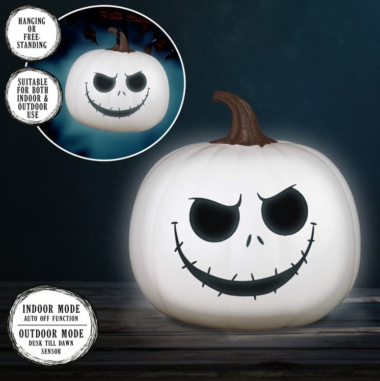 L´etrange Noël de Mr. Jack lampe Jack Skellington Citrouille-Lanterne 20 cm