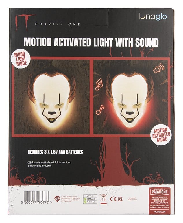 Ça lampe Pennywise Mask Motion Sensor 25 cm