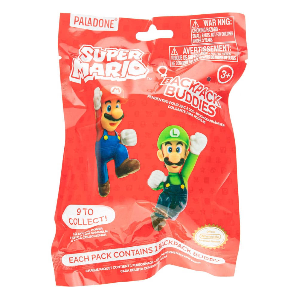Super Mario présentoir porte-clés sac à dos Mystery Bags (24)