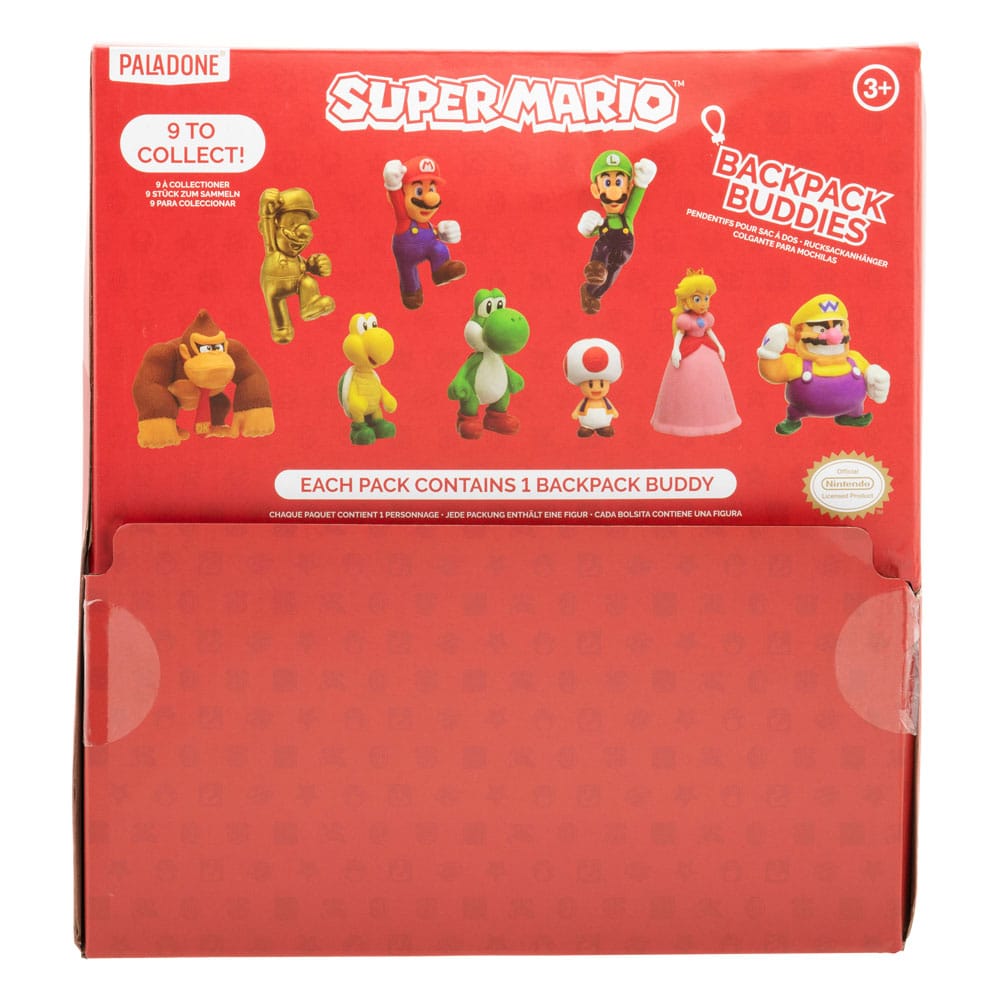 Super Mario présentoir porte-clés sac à dos Mystery Bags (24)