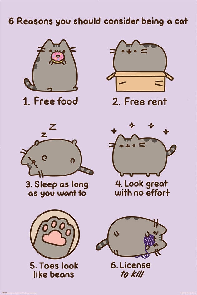 Pusheen posters Reasosn to be a Cat 61 x 91 cm (4)