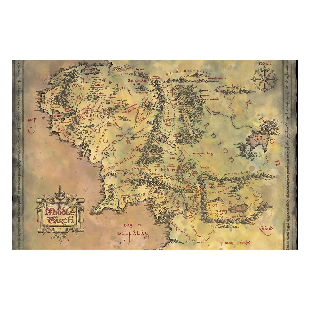 Le Seigneur des Anneaux posters Middle Earth 61 x 91 cm (4)