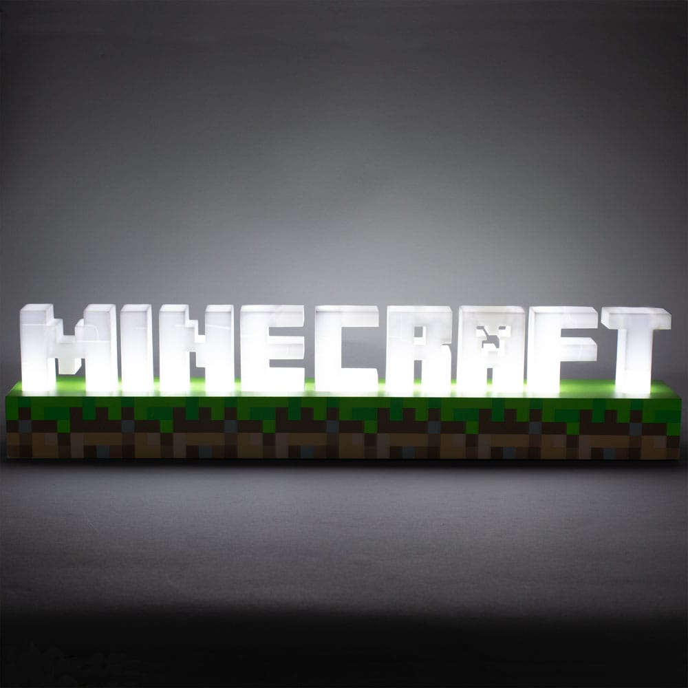 Minecraft lampe Logo 41 cm
