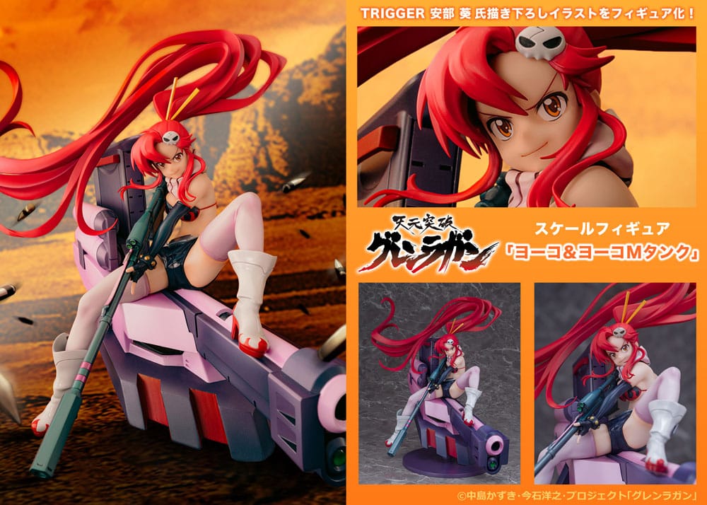 Tengen Toppa Gurren Lagann statuette PVC Yoko & Yoko M Ttank 25 cm