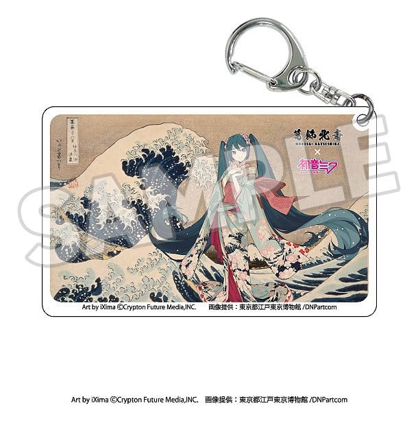 Katsushika Hokusai x Hatsune Miku assortiment boîte-mystère porte-clés acrylique (8)