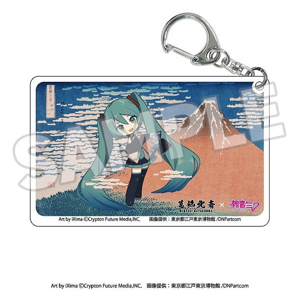 Katsushika Hokusai x Hatsune Miku assortiment boîte-mystère porte-clés acrylique (8)